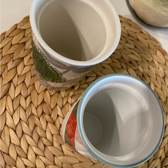 Starbucks Dragon Lilly pad 2014 & Holiday Modern Trees 2017 coffee mug - Picture 4 of 5